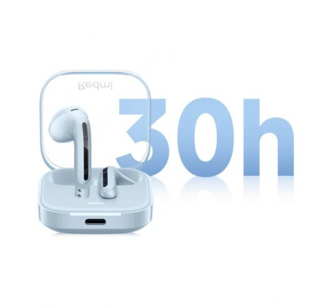 Bluetooth-гарнітура Xiaomi Redmi Buds 6 Active Transparent Blue (BHR8394GL)