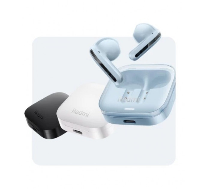 Bluetooth-гарнітура Xiaomi Redmi Buds 6 Active Transparent Blue (BHR8394GL)
