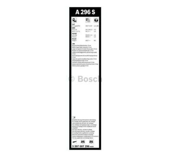 Bosch Щітка склоочисника Bosch 3 397 007 296