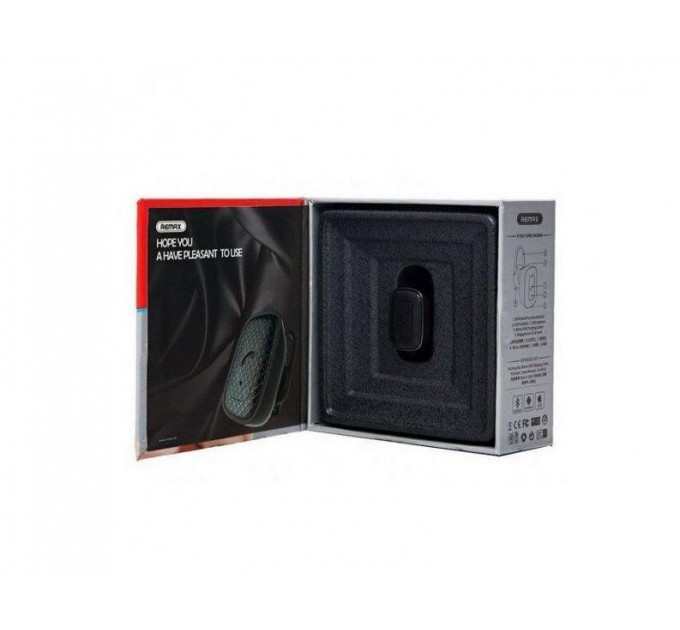 Bluetooth-гарнитура-зарядка Remax RB-T18 Black (6954851283140)
