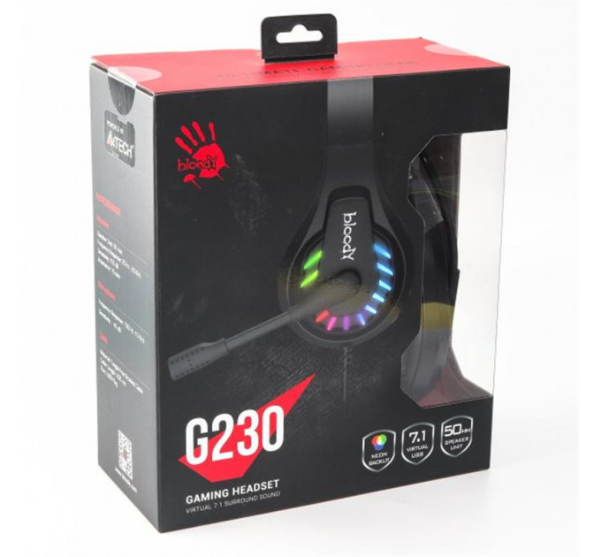Гарнитура A4Tech Bloody G230 Black