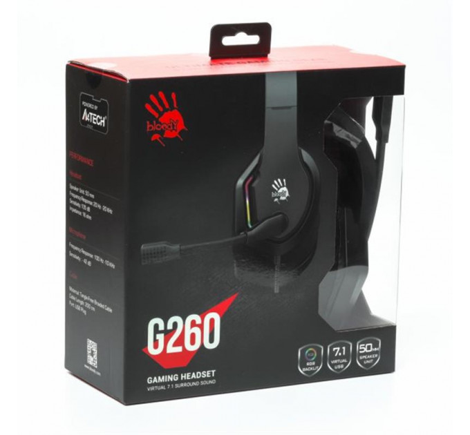 Гарнитура A4Tech Bloody G260 Black