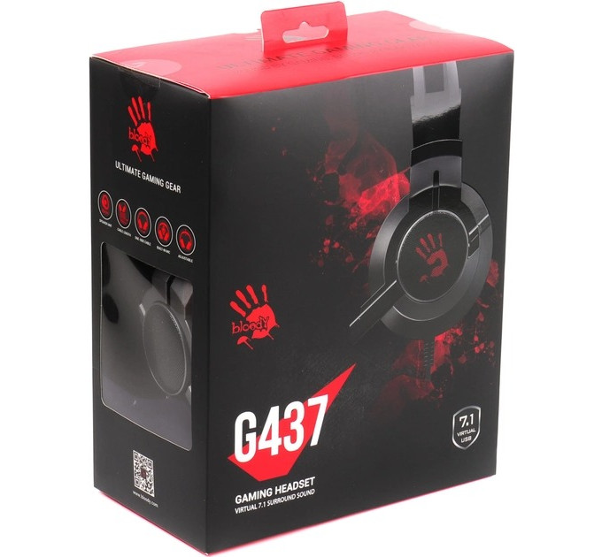 Гарнитура A4Tech Bloody G437 Black USB