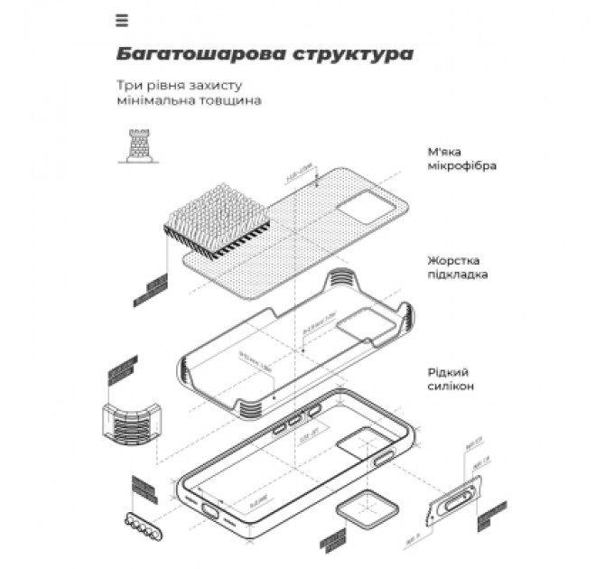 Armorstandart Чохол до мобільного телефона Armorstandart ICON Case Xiaomi Redmi Note 12S 4G Camera cover Dark Blue (ARM67505)