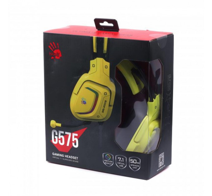 Гарнитура A4Tech Bloody G575 Punk Yellow