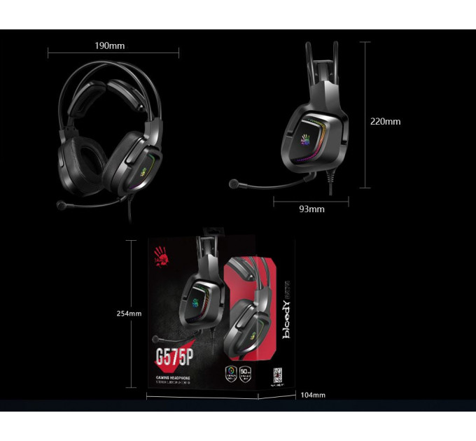 Гарнитура A4Tech Bloody G575P Black