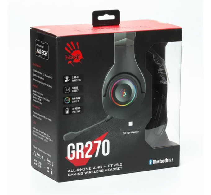 Гарнитура A4Tech Bloody GR270 Black
