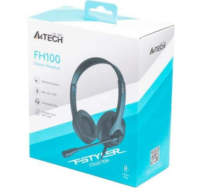 Гарнитура A4Tech FH100 Stone Black