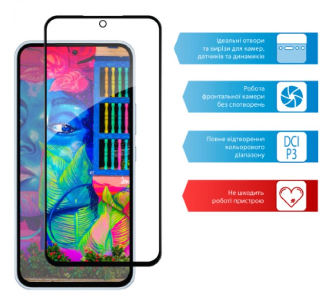 ACCLAB Скло захисне ACCLAB Full Glue Samsung A54 5G (1283126559860)