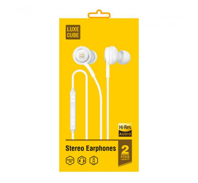 Гарнитура Luxe Cube HiRez Audio White (7775557575655)