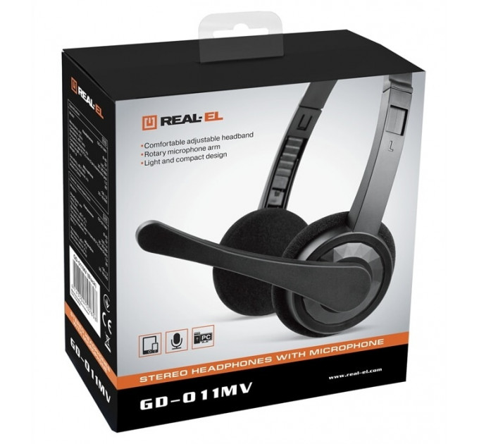 Гарнітура REAL-EL GD-011MV Black