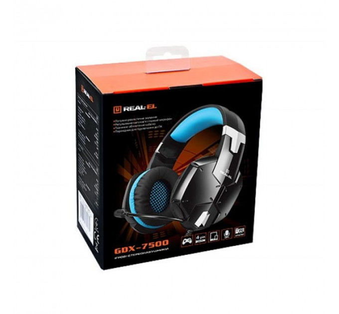 Гарнітура REAL-EL GDX-7500 Black/Blue