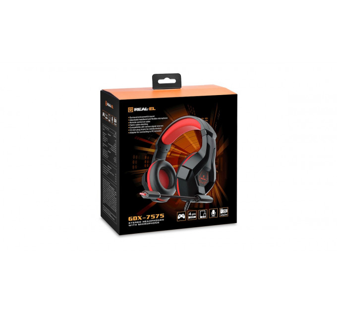 Гарнітура REAL-EL GDX-7575 Black/Red