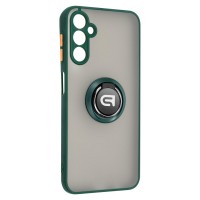 Чохол до мобільного телефона Armorstandart Frosted Matte Ring Samsung A14 4G / A14 5G Dark Green (ARM68351)