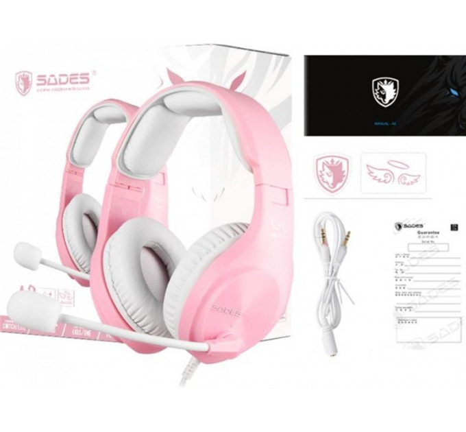 Гарнитура Sades A2 Pink (saa2pkj)
