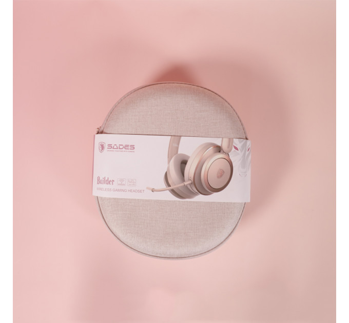 Гарнитура Sades SA-208 Builder Golden/Pink (sa208gp)