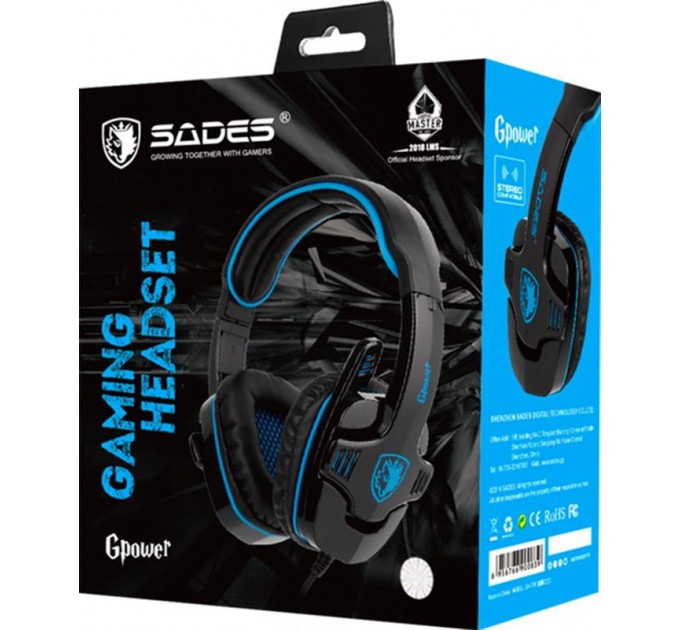 Гарнитура Sades SA-708GT Black/Blue (sa708blj)