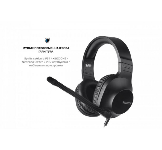 Гарнитура Sades SA-721 Spirits Black (sa721bkj)