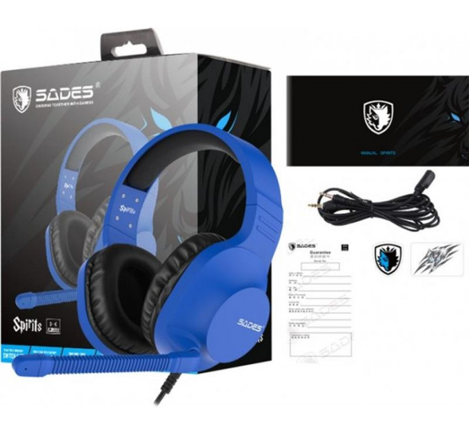 Гарнитура Sades SA-721 Spirits Blue (sa721blj)