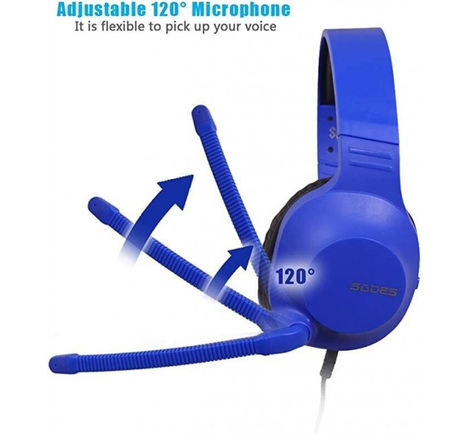 Гарнитура Sades SA-721 Spirits Blue (sa721blj)