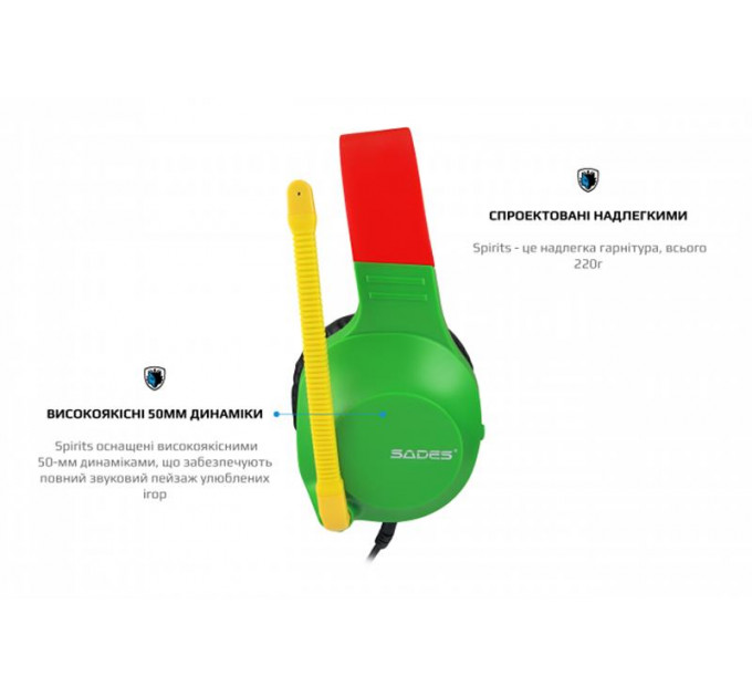 Гарнитура Sades SA-721 Spirits Rasta (sa721rsj)