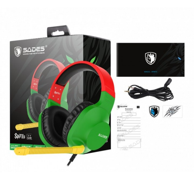 Гарнитура Sades SA-721 Spirits Rasta (sa721rsj)