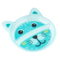 Тарілка дитяча Canpol babies Звірятка Бірюзова 2 відділення (74/005)