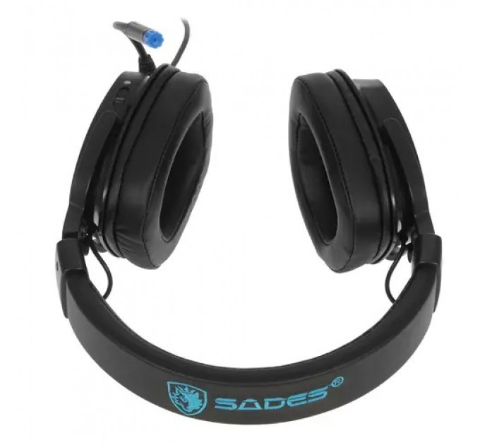 Гарнитура Sades SA-722 Dpower Black/Blue (sa722blj)