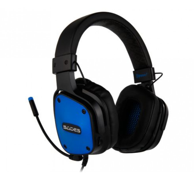 Гарнитура Sades SA-722 Dpower Black/Blue (sa722blj)