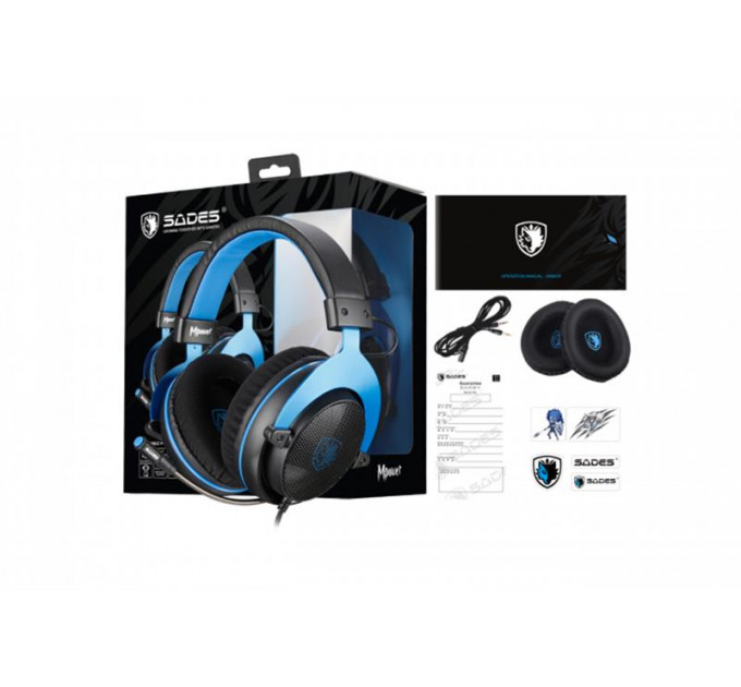 Гарнитура Sades SA-723 Mpower Blue/Black (sa723blj)