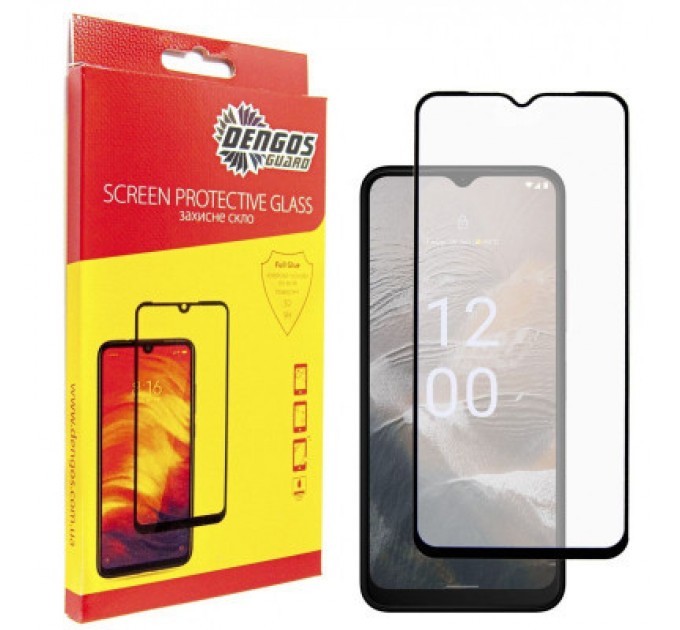 Dengos Скло захисне Dengos Full Glue Nokia C32 (black) (TGFG-306)