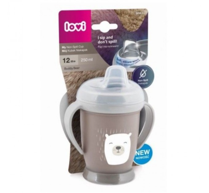 Lovi Поїльник-непроливайка Lovi Buddy Bear Junior 250 мл (35/344)