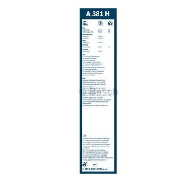 Bosch Щітка склоочисника Bosch 3 397 008 996