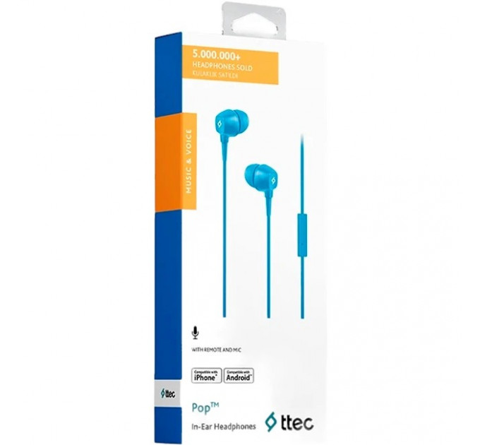 Гарнитура Ttec Pop Blue (2KMM13M)