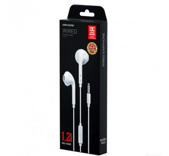 Гарнитура WK YA02 White (6941027616147)