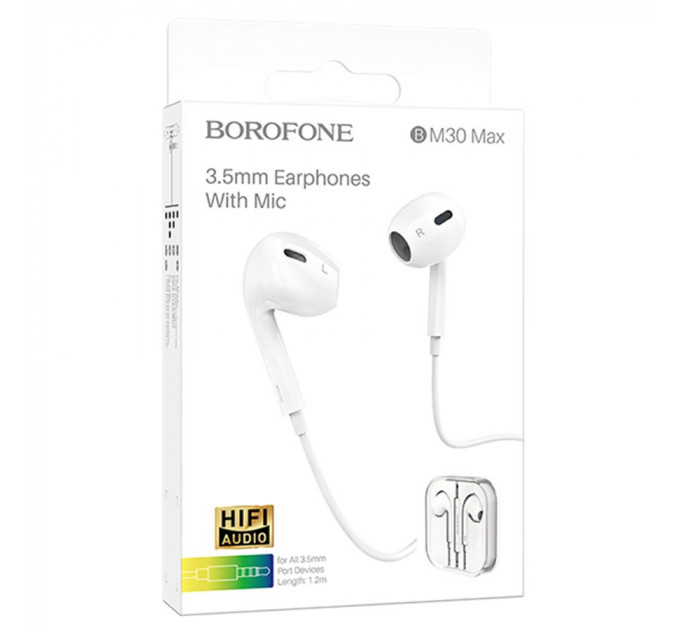 Гарнитура Borofone BM30 White (BM30W)