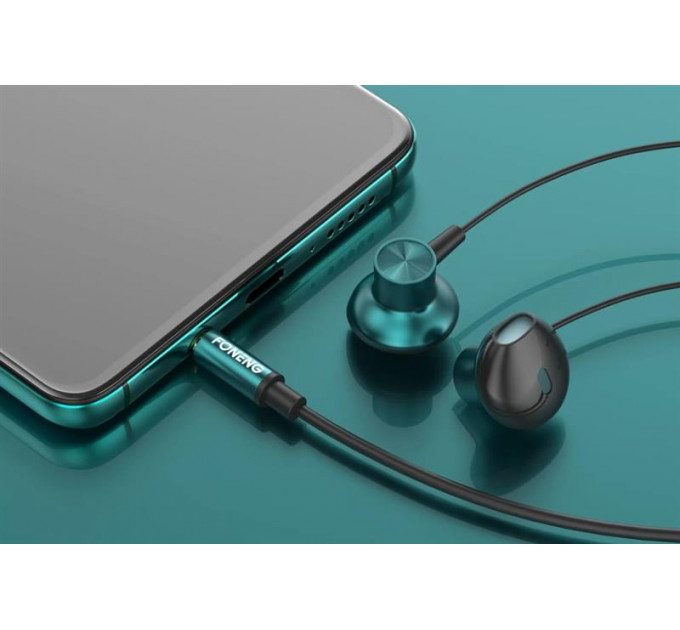 Гарнитура Foneng T63 Half in-ear metal music earphone (T63-E-HIE-MM)