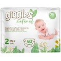 Giggles Підгузки Giggles Natural 2 Mini 3-6 кг 40 шт (8680131206384)