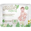 Giggles Підгузки Giggles Natural 6 Extra Large 15+ кг 20 шт (8680131206421)