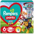 Підгузки Pampers Extra Large Розмір 6 (14-19 кг) Paw Patrol 60 шт (8006540863657)