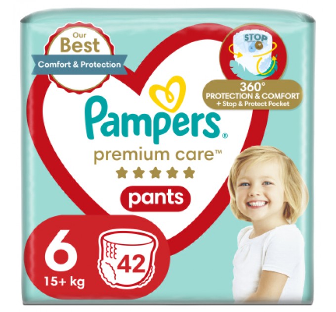 Підгузки Pampers Premium Care Pants Розмір 6 (15+ кг) 42 шт (8001841325545)