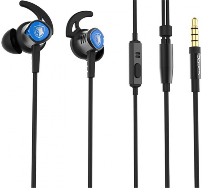 Гарнитура Sades SA-606 Wings 20 Black/Blue (sa606blj)