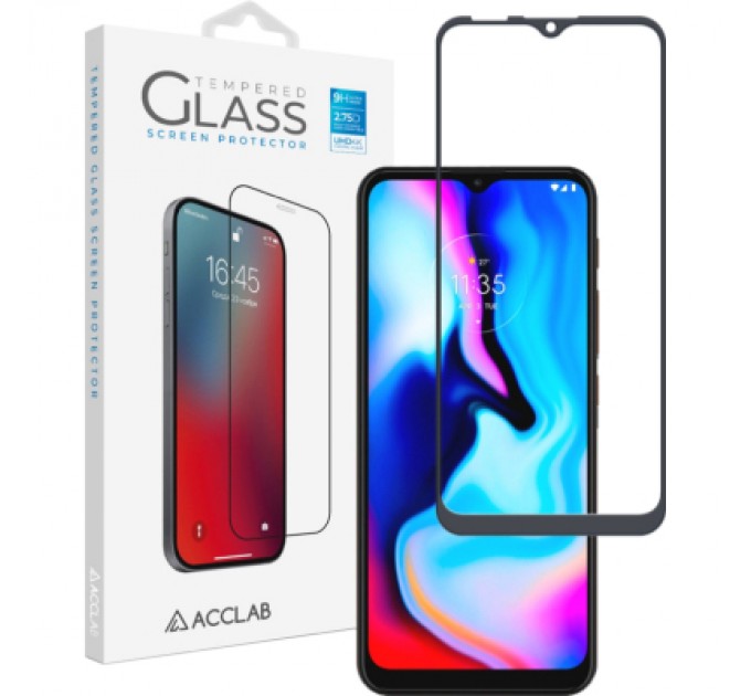 Скло захисне ACCLAB Full Glue MOTO E7 Power (1283126514395)