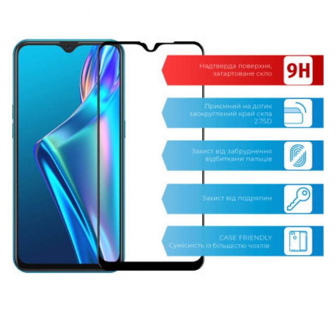 Скло захисне ACCLAB Full Glue Oppo A12 (1283126508356)
