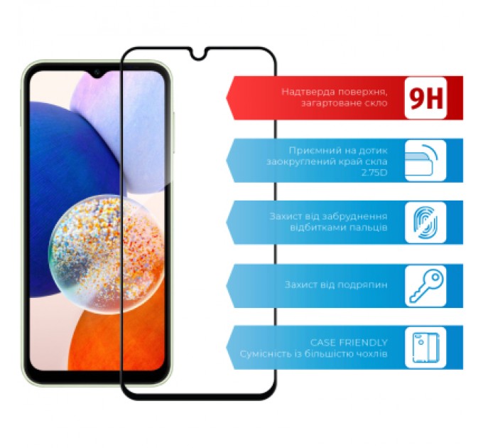 ACCLAB Скло захисне ACCLAB Full Glue Samsung A14 (1283126559747)