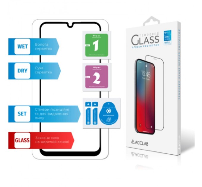 ACCLAB Скло захисне ACCLAB Full Glue Samsung A24 5G (1283126573682)