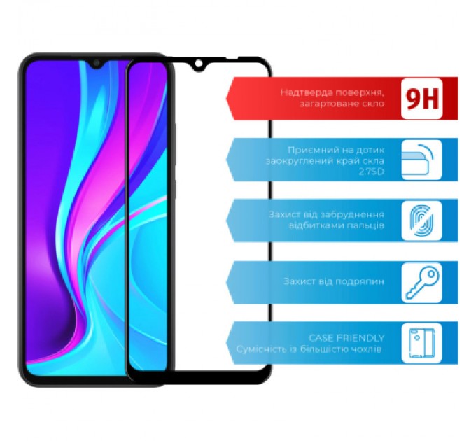 ACCLAB Скло захисне ACCLAB Full Glue Xiaomi Redmi 9A/9C (1283126508820)