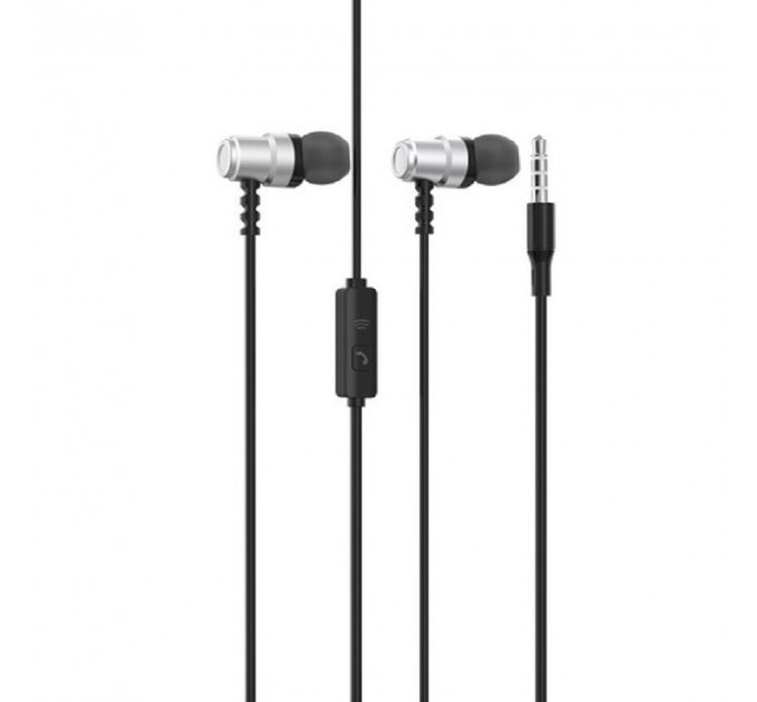 Гарнитура SkyDolphin SR28 Metal with mic Silver (SDHF-000473)