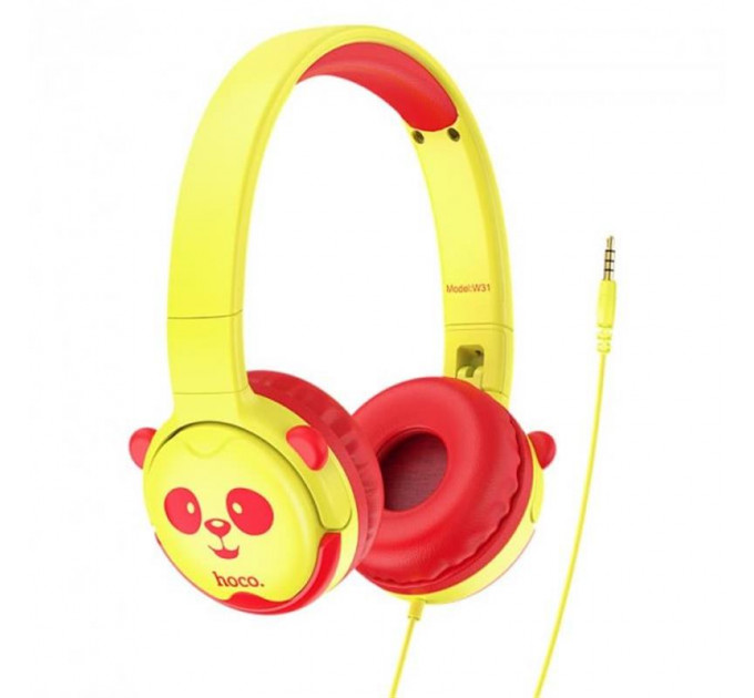 Наушники Hoco W31 Childrens Yellow-Red (W31YR)