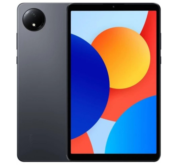 Планшет Xiaomi Redmi Pad SE 8.7 4/128GB Graphite Gray (VHU4924EU); 8.7" (1340x800) IPS / MediaTek Helio G85 / ОЗУ 4 ГБ / 128 ГБ встроенная + microSD до 2 ТБ / камера 8 Мп + 5 Мп / Wi-Fi, Bluetooth / GPS, A-GPS / ОС Android 14.0 / 211.58x125.48x8.8 мм
